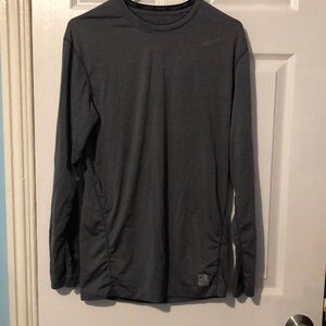 Nike Men's Gray Long Sleeve Shirt